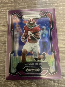 2024 Panini Prizm Draft Picks - Jahmyr Gibbs #44 Purple Ice Prizm - Picture 1 of 2