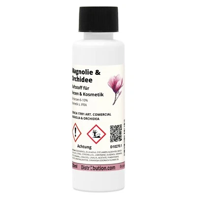 DISTREBUTION Duftstoff Magnolie & Orchidee 125 ml Duftöl für Kerzen, Seifen und Kosmetik