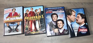 Will Ferrell 4-Movie DVD Lot: Anchor Man / 2 / The Campaign / Step Brothers - Picture 1 of 6