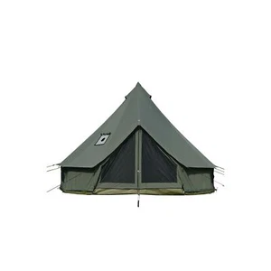 Baumwolle Canvas Glockenzelt mit Herdjack, geräumiges Jurtenzelt für Familienglamping... - Bild 1 von 6