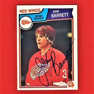 Autographed John Barrett 1983 O-Pee-Chee Card 117 A7 - Bild 1 von 2