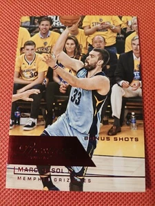 2015 MARC GASOL PANINI PRESTIGE RED BONUS SHOTS CARD /199 GRIZZLIES #41 SPAIN - Picture 1 of 2