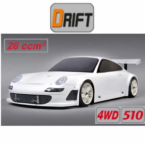 FG Modellsport 1:5 Drift 4WD 510 Telaio 26ccm3 Porsche 911 GT3 RSR - Foto 1 di 11