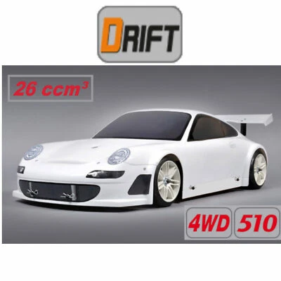 FG Modellsport 1:5 Drift 4WD 510 Chassis 26ccm³ Porsche 911 GT3 RSR - Bild 1 von 4
