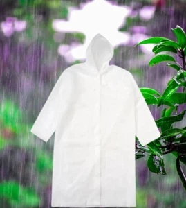 1 Pack Clear Waterproof Poncho Reusable Plastic Adult Camping Festival Rain Coat - Picture 1 of 7