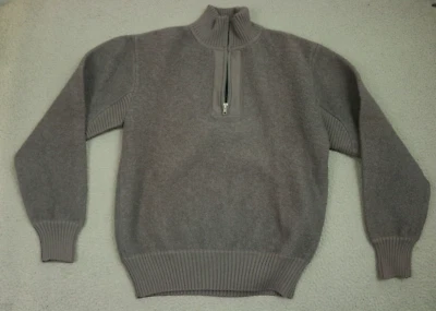 Vintage The North Face Jacket Fleece Size Medium Quarter Zip Gray Made Hong Kong - Image 1 of 4