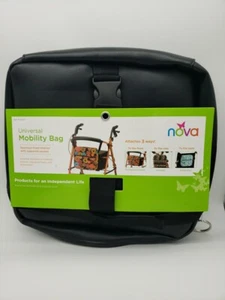 NOVA UNIVERSAL MOBILITÄTSTASCHE FÜR ROLLATOREN ROLLSTÜHLE SCHWARZ - Bild 1 von 6