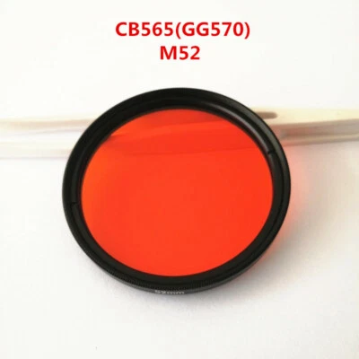 52mm 565nm IR Infrared Long Pass Filter Red Optical Glass CB565 GG570 for camera - Image 1 of 4