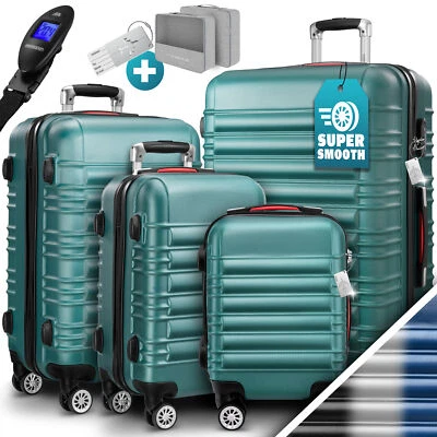 Koffer KoffersetTrolley Reisekoffer Hartschalenkoffer Rollkoffer 4tlg S-M-L-XL - Bild 1 von 4