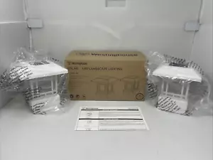 Westinghouse New -2 Pack Solar 20 Lumens Cap Light 4x4 for Wood Posts- White - Picture 1 of 7