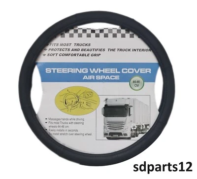 44/46 cm Coprivolante Eco Pelle Nero Antiscivolo  Camion Universale - Bild 1 von 2