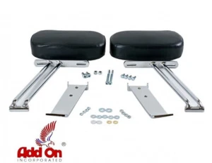 Chrome Passenger Arm Rest (pair) Honda Goldwing GL 1200 Interstate Aspencade LTD - Picture 1 of 3