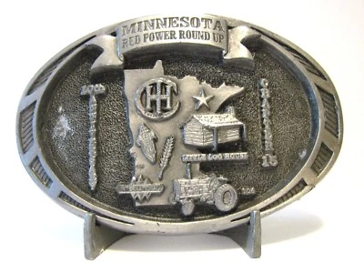 Hebilla de cinturón IH International 806 tractor Minnesota rojo Power Roundup 1999 CH 15 Foto 1 de 3