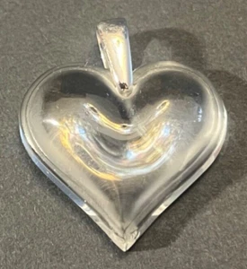 Lalique Clear Heart Pendant 1 Of Over 400 Of My Lalique Listings - Picture 1 of 8