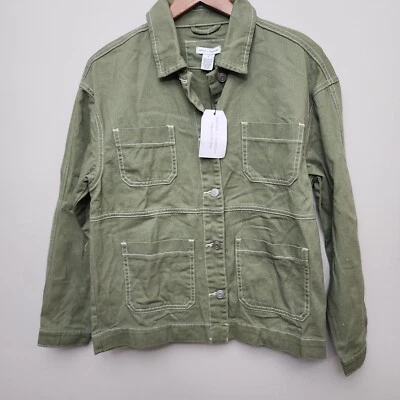 Chaqueta Better Together Cazadora Camisa Abotonada Talla Pequeña Verde Ejército Foto 1 de 4