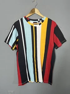 Vintage Y2K SOUTHPOLE Mens L Short Sleeve Striped Crewneck T-Shirt NWT/NEW - Picture 1 of 6