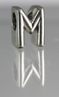 Pandora Buchstabe - M - Alphabet Charm 925 Sterling Silber 797467 Anhänger V3-M - Bild 1 von 4