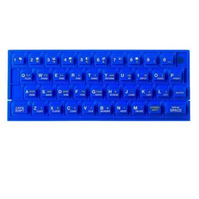 Gummimatte Tastatur für Sinclair ZX Spectrum 16k / 48k blau Retro Neu - Bild 1 von 2
