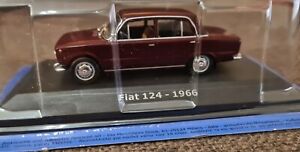 Fiat 124 1966 1/43 car die cast miniature rare collectible hachette