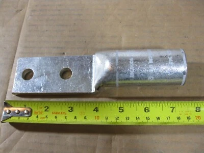 ABB Homac L1000NT  L Series 1000 MCM Cu Copper Compression 2 Hole Cable Lug - Image 1 of 4