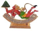 Hanuman Idol Flying Lord Statue Auto Armaturenbrett Metall Bajrangbali Heim...