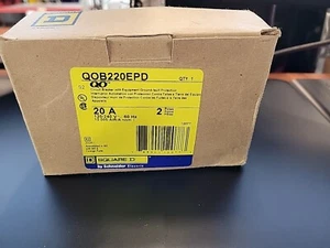 SQUARE D QOB220EPD QO Miniature Circuit Breaker 2P 20A AMP 120/240V-AC - Picture 1 of 2