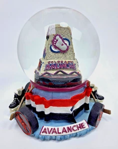 NHL Colorado Avalanche Snow Globe Snowglobe 6" Hockey Decor Man Cave 6" Rare - Picture 1 of 11