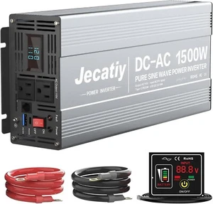 1500 Watt Reiner Sinus Wechselrichter DC 12V auf 110V/120V AC Wandler - Bild 1 von 7