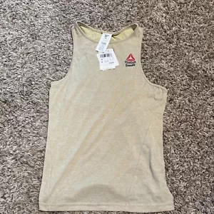 2020 Reebok Crossfit Sleeveless Top Size Small Women’s Beige - Picture 1 of 3