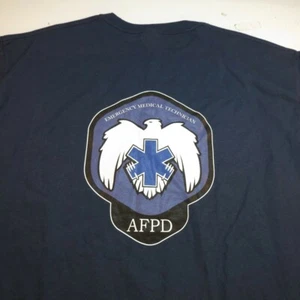 NUEVA CAMISETA TÉCNICA MÉDICA DE EMERGENCIA AFPD Para Hombre XL Azul Marino - Imagen 1 de 3