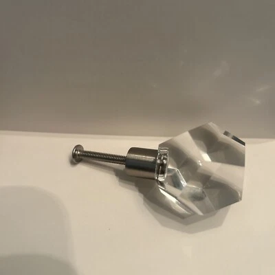 Restauración Hardware Camden 1.5” Perilla Cromo CRISTAL Nuevo Foto 1 de 4