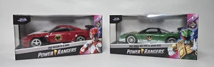 JADA Power Rangers 2002 Honda NSX & 2009 Nissan GT-R R35 Red Green New Bundle - Picture 1 of 10