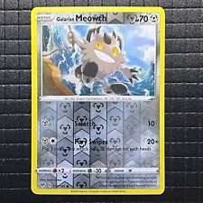 Galarian Meowth #112/185 Vivid Voltage Pokemon Reverse Holo Common Card