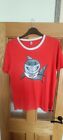 Mens Moschino Swim MOSCHINO Shark Red  Print Tee T Shirt Size XL
