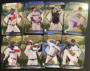 Miami Marlins 2022 Topps Finest Flashbacks Base Team Set ~ Bryan De La Cruz RC+ - Picture 1 of 1