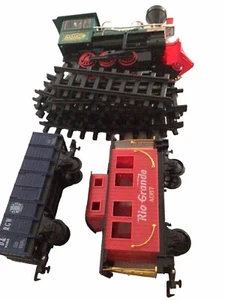 G Scale Santa Fe Express Battery Operated Train Set USED WORKS - Picture 1 of 4