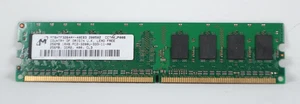 Micron 256MB DDR2 PC2-3200U RAM MT8HTF3264AY-40EB3 400MHz CL3 Desktop Memory - Picture 1 of 9