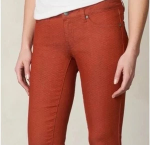 prAna Kara Jeans Low Rise Pants Geo Picante Dots Burnt Orange Women’s 4/27 - Picture 1 of 6