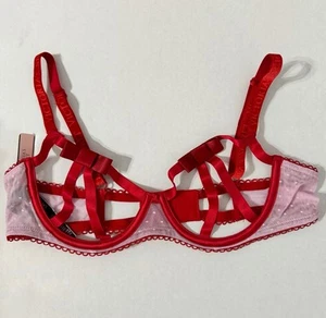 Victoria's Secret Very Sexy Unlined Balconet Bra Sizes L & XL NEW Red - Picture 1 of 4