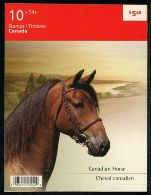 CANADA 2009 MINT BOOKLET OF 10 #2330a, CANADIAN HORSES BK403 !! J10 - Image 1 of 2