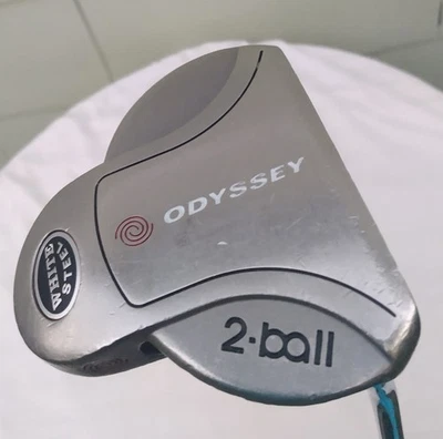 Odyssey 2 Ball White Steel Putter Right Handed 35" Needs Grip - Image 1 of 4