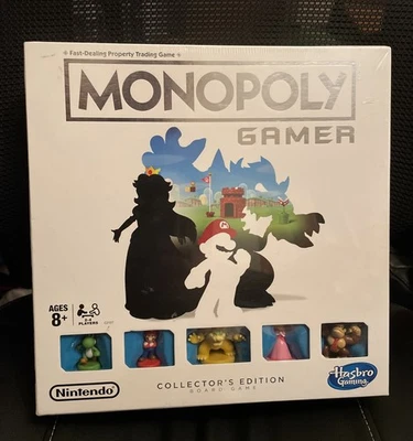 Monopoly Gamer Collector’s Edition Nintendo Board Game New Sealed Hasbro 2017 - Image 1 of 3