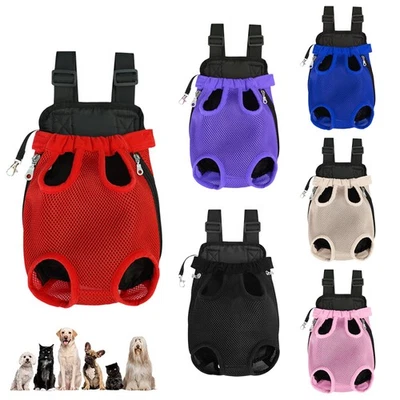 Haustier Rucksack Hund Tragetasche, Verstellbar Beinen heraus Rucksäcke Haustier - Bild 1 von 4