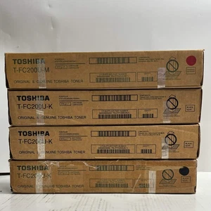 4 tóner genuino Toshiba e-STUDIO 2000AC, 2500AC MKKK T-FC200U (sin cian ni amarillo) - Imagen 1 de 6
