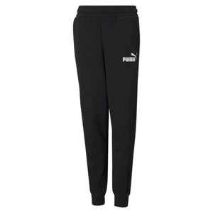 PUMA Essentials Logo Sweatpants Youth Boys Black Casual Athletic Bottoms 5869740 - Picture 1 of 2