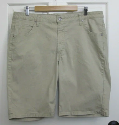 Pantalones cortos de jean Riders marrón para mujer talla 20 cintura 38 bolsillos elásticos 151-25942 Foto 1 de 4