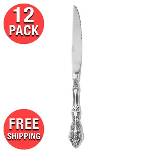 (12-Case) Oneida Michelangelo Knives Heavy Weight Stainless Steak Knife 18/10 - Picture 1 of 3