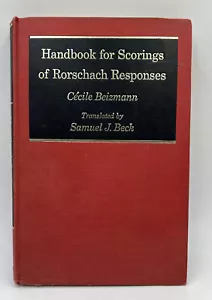Handbook For Scoring Of Rorschach Responses~Cecile Beizmann~Hardback 1970 Book - Foto 1 di 21