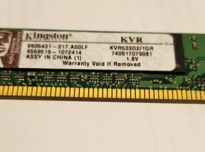 KINGSTON KVR533D2/1GR MEMORY - Image 1 of 4