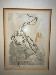 Salvador Dali 'the Divine Comedy' Hand Signed ORIGINAL"The Thieves" ARTIST PROOF - Picture 1 of 9